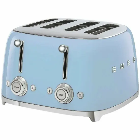 Тостер SMEG TSF03PBEU, пастельный голубой