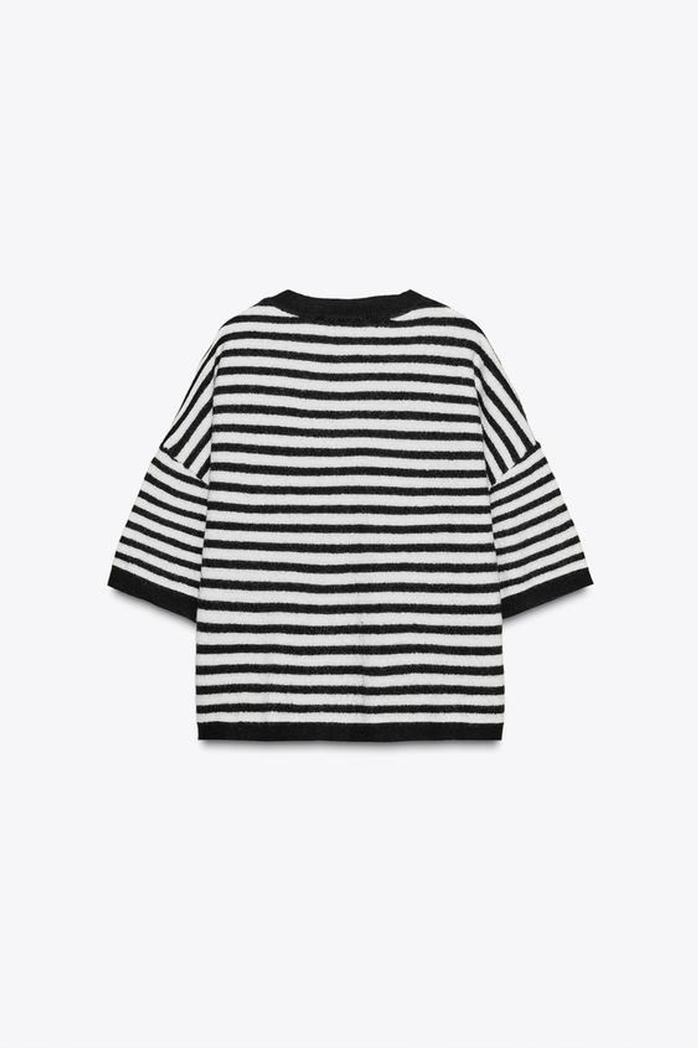 ZARA ДЖЕМПЕР ИЗ 100% ШЕРСТИ В ПОЛОСКУ, ПОЛОСКИ