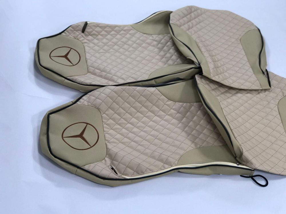 Чехлы Премиум стеганные кожаные MERCEDES MP2/MP3 2004-2013 MR41