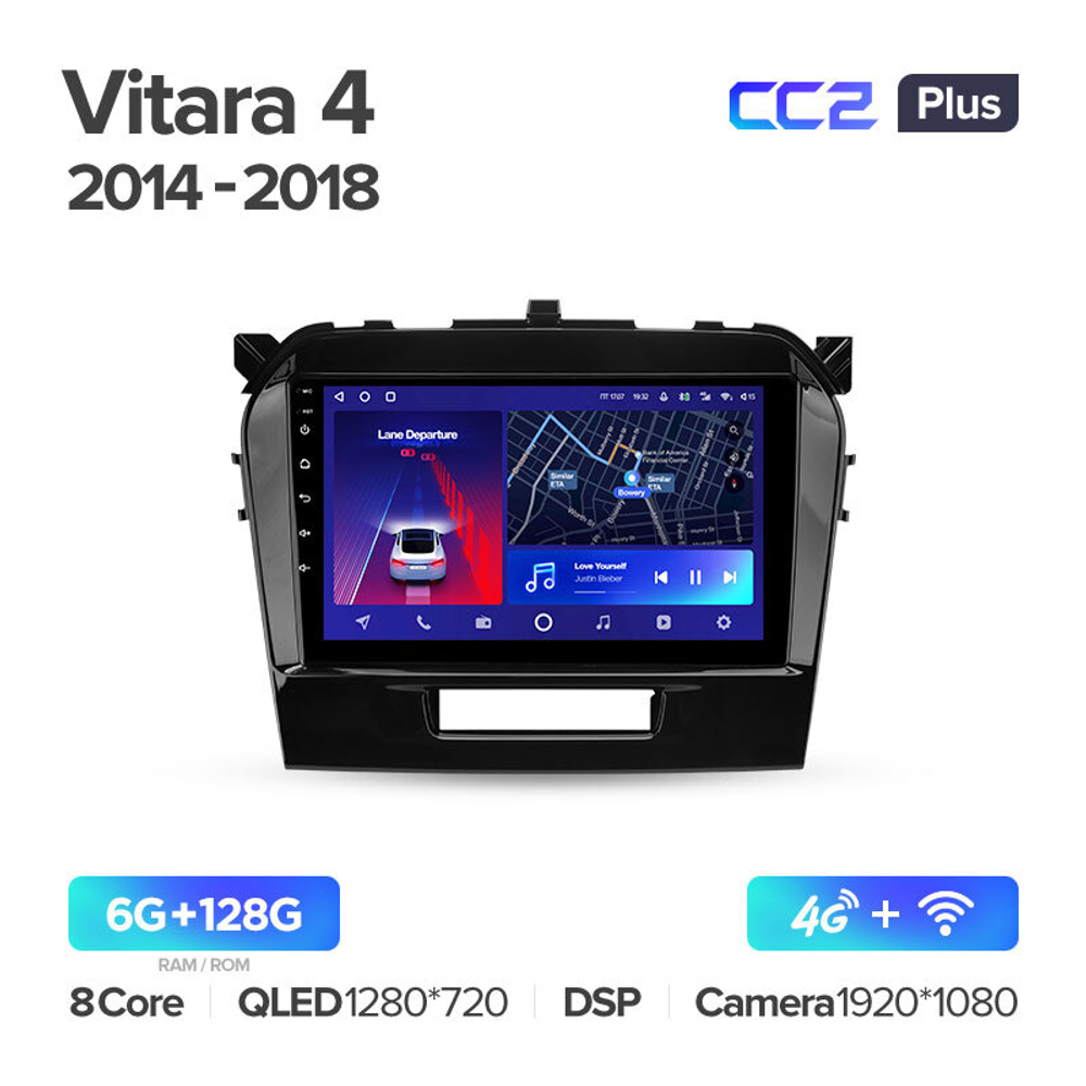 Teyes CC2 Plus 9" для Suzuki Vitara 2014-2018