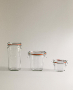 Zara Home банка для продуктов из стекла, цвет прозрачный, 7 см