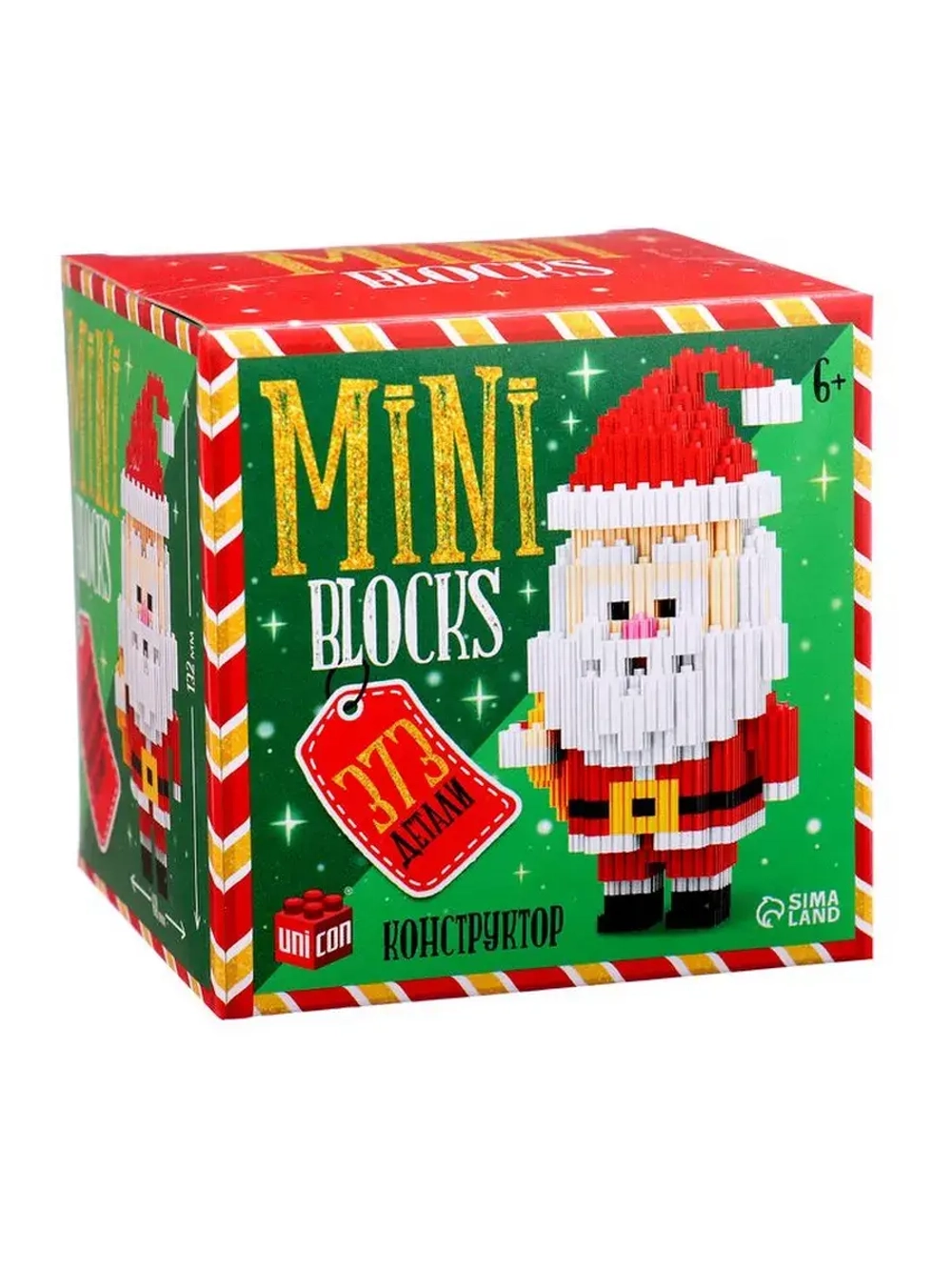 Конструктор Mini Blocks «Дед Мороз», 373 детали