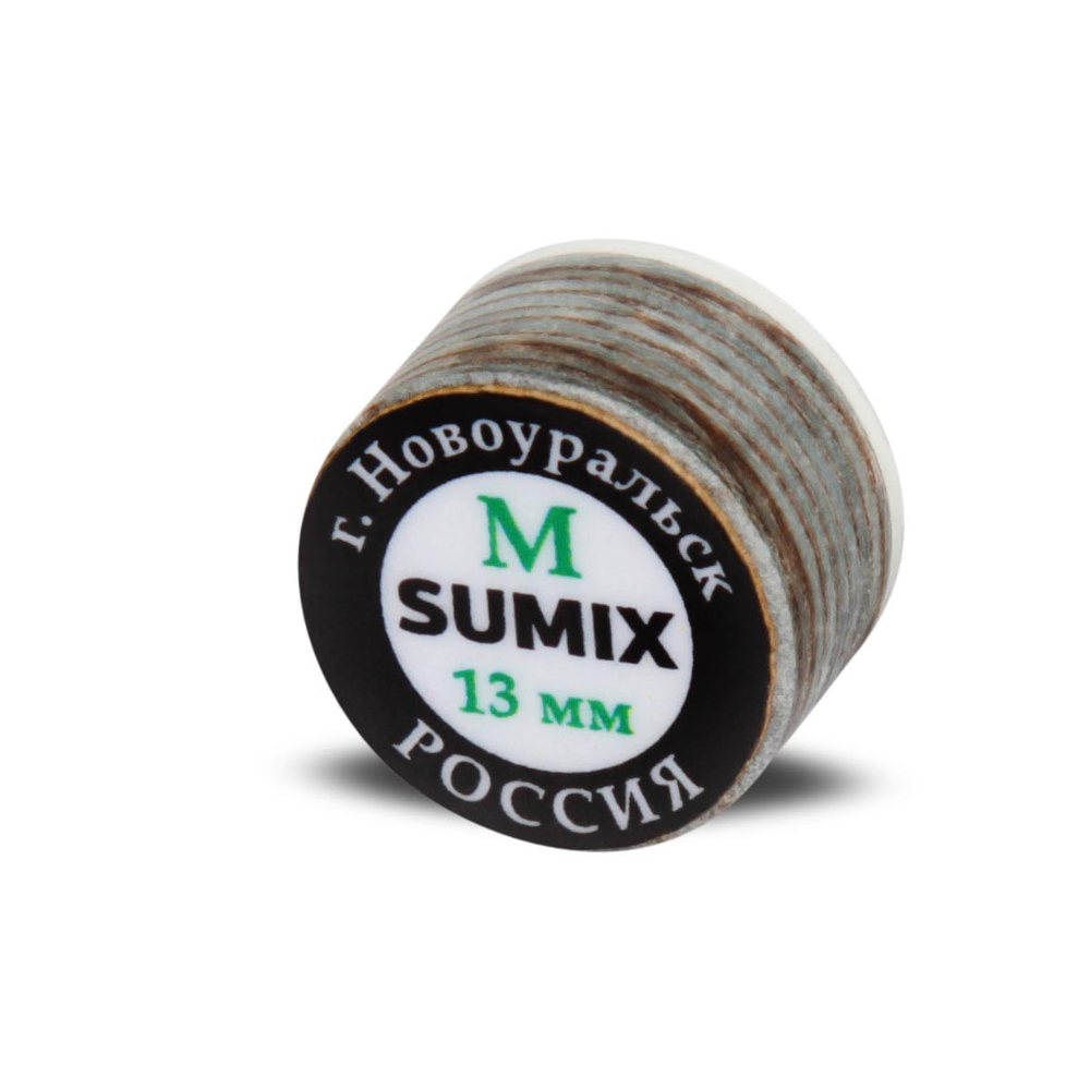 Наклейка для кия "Sumix" ø13мм Medium с фиброй 1шт