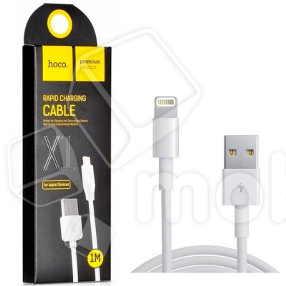 Кабель USB - Lightning (для iPhone) Hoco X1 (2.4А) Белый