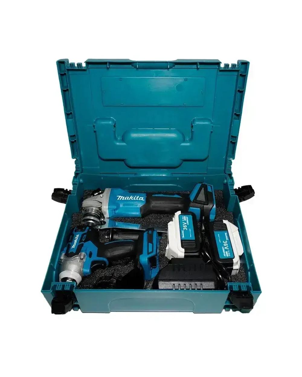 Набор аккумуляторных инструментов Макита 2в1 Гайковерт/УШМ 125мм