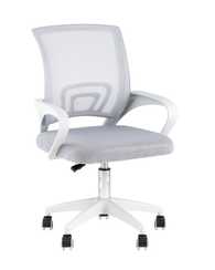 Кресло офисное TopChairs Simple SN серый пластик белый