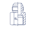 Соединение FS JIC 1.1/16" NPT1/2"