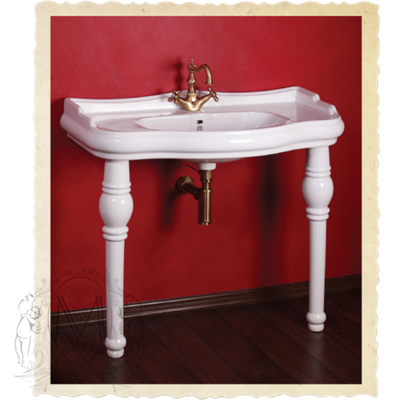 Раковина-консоль Bella Migliore ML.BLL-25.100.BI  100см., с парой ног ML.BLL-25.109.BI