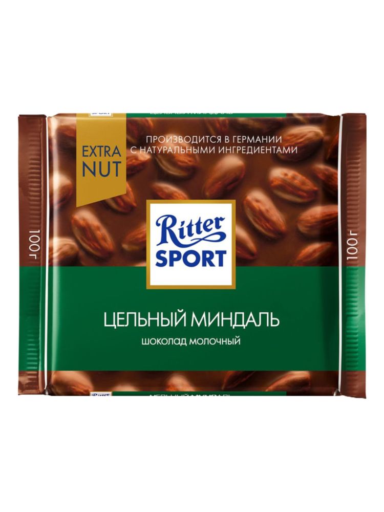 Шоколад молочный Ritter Sport Цельный миндаль 100 г