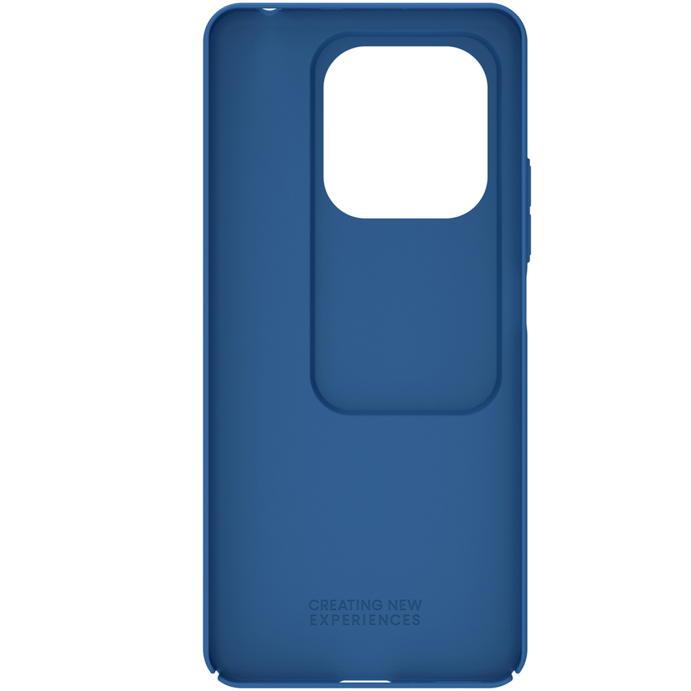 Чехол синего цвета от Nillkin с защитной шторкой для камеры на Xiaomi Redmi Note 14 5G, серии CamShield Case