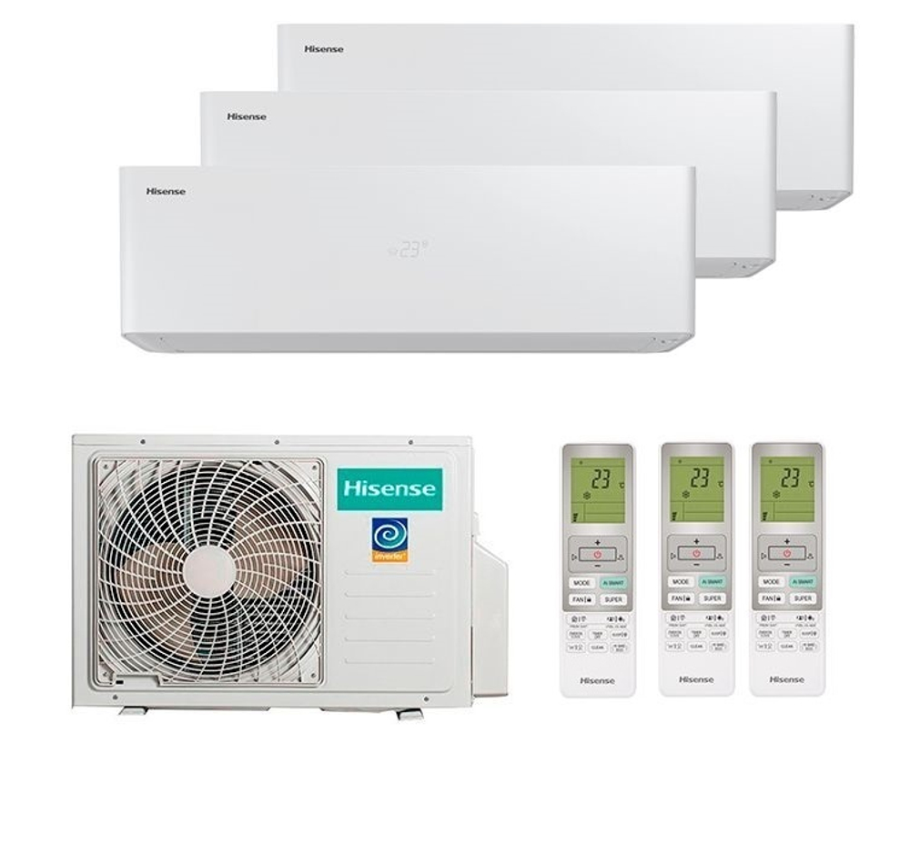 Мульти-сплит система Hisense на 3 комнаты (35+35+35)VISION PRO SUPERIOR