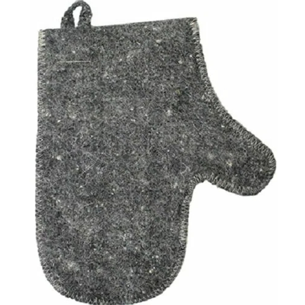 Рукавица для бани, цвет серый TM ”Бацькина баня»