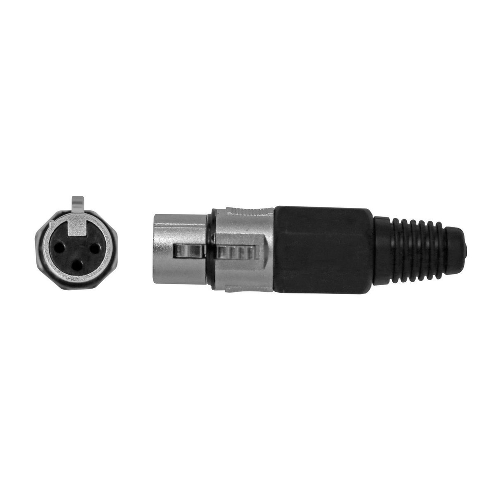 NordFolk NCX5011 кабельный разъем XLR female, хром, пластиковая крышка.