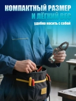 Мультиметр цифровой с прозвонкой автоматический, мультиметр автомобильный, 4000 отсчетов, тестер электрический, токовые клещи, измерение без разрыва цепи, с фонариком и дисплеем и щупами