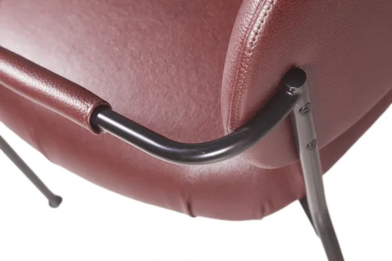 Лаунж-кресло Ego, бордовая экокожа