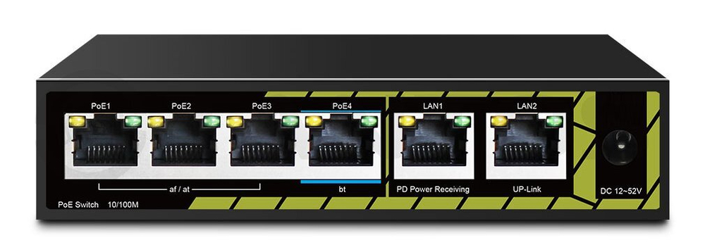 Коммутатор  Tantos TSn-4FP6F2P
