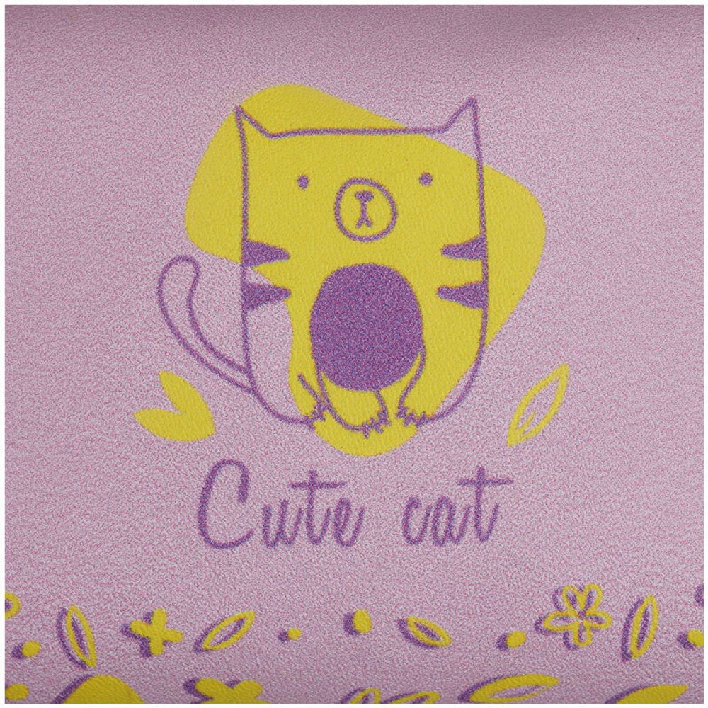 Пенал мягкий, 200*55*40 MESHU "Cute cat", искусственная кожа