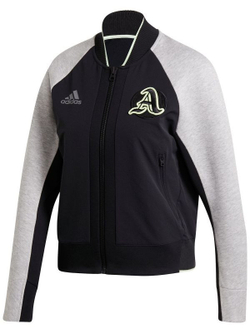 Женская Кофта теннисная Adidas NY Womens V.City Jacket - черный