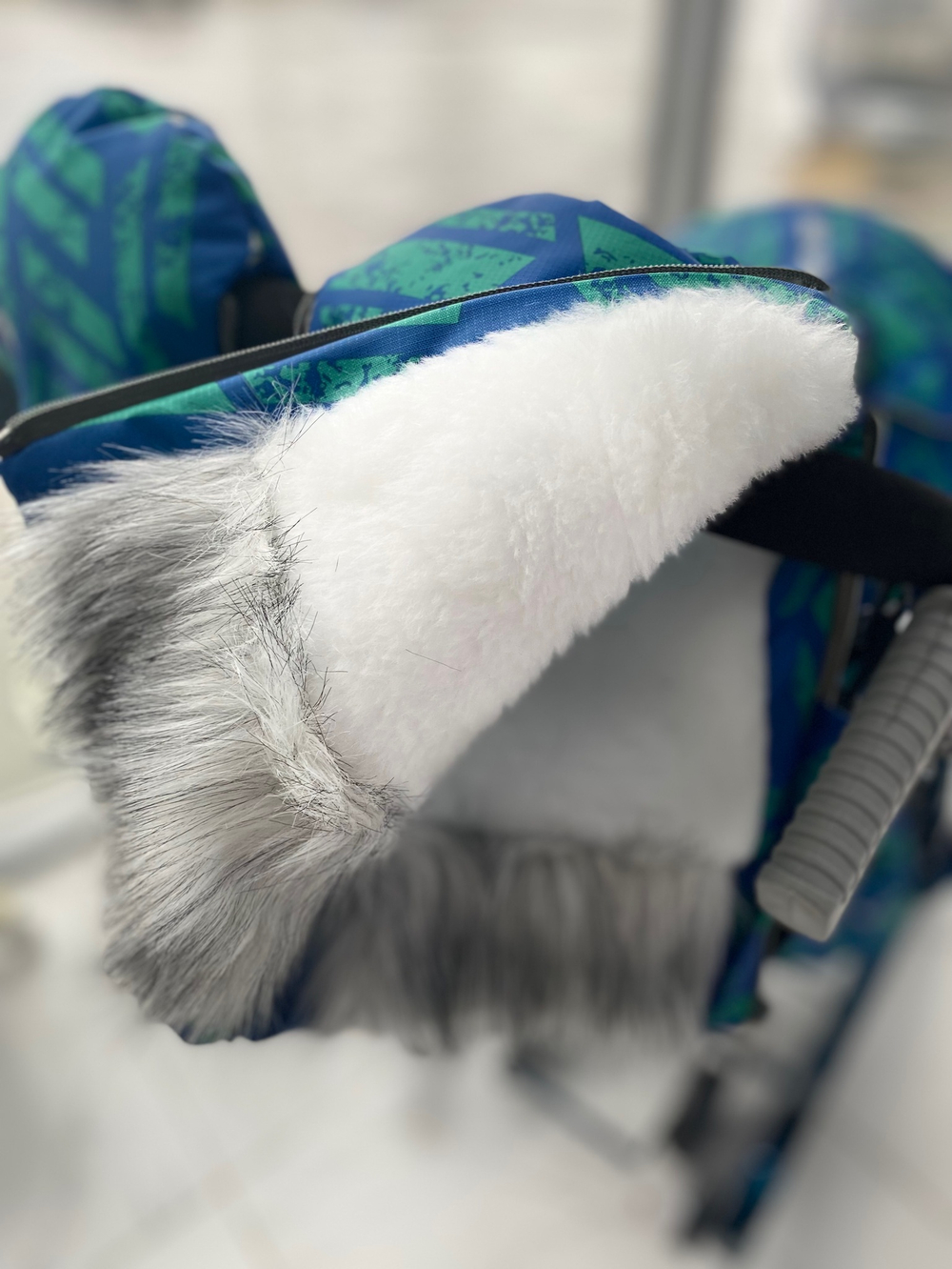 Коляска комбинированная (санки - коляска) «Ника Детям 7-8SK» синий (арт. НД7-8SК/5)