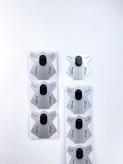 Нижние формы для наращивания ногтей Galaxy, 10 шт