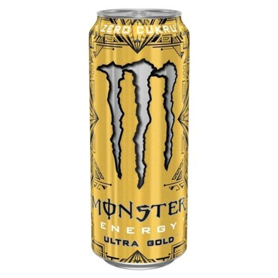 Энергетический напиток Monster Energy Ultra Gold Zero, на основе ананасового сока, 500 мл (Ирландия)