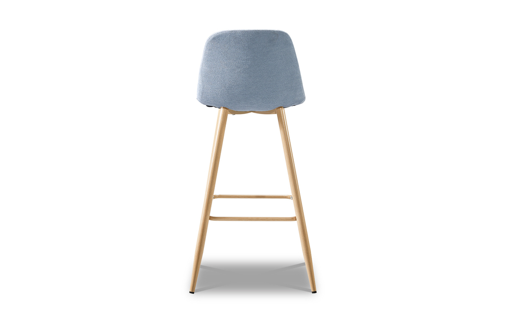 Барный стул 350B голубой/дерево