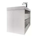 Подвесная тумба-умывальник Comforty Тенерифе-80 белый матовый с раковиной CF19595BX-80