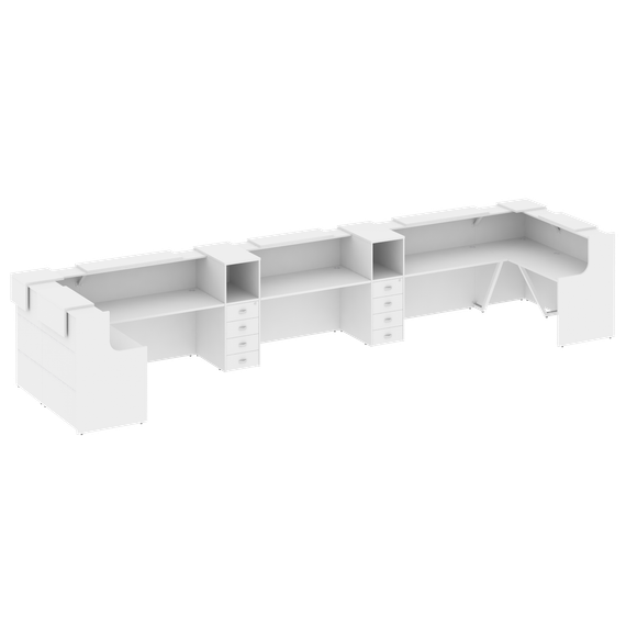 Onix Ресепшн O.R-K-38 Белый Бриллиант 6522*1768*1187