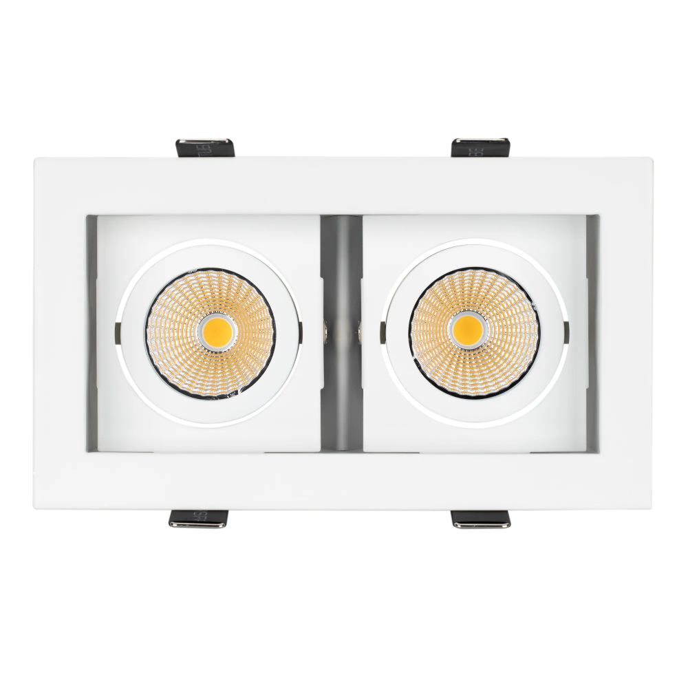 Светильник CL-KARDAN-S180x102-2x9W Warm (WH, 38 deg) (Arlight, IP20 Металл, 3 года) 024127