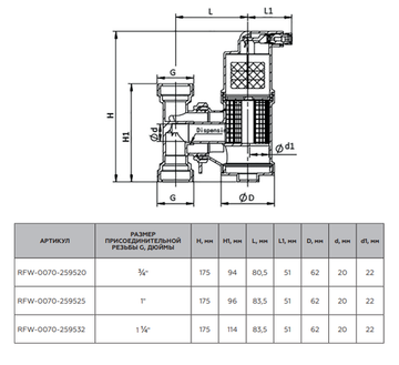 Сепаратор воздуха Rommer поворотный ВР 3/4" с латунным корпусом (RFW-0070-259520)