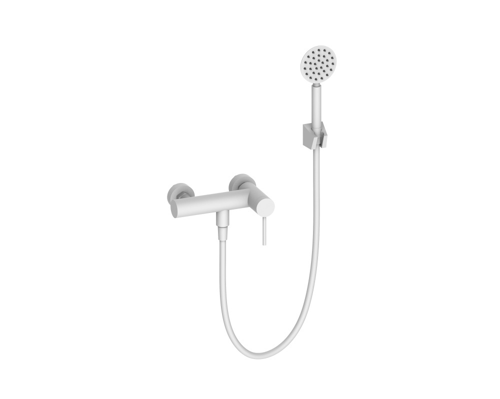 463530-F Смеситель од. для душа (нерж, БЕЛЫЙ) ViEiR (8/1шт)