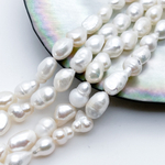 Жемчуг, размер около 7,5-9 мм, цена за нить 35 см