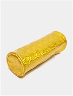 Пенал-тубус BRAUBERG, мягкий, "Glitter Gold", 20х7х7 см, 229016