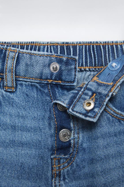 ZARA ДЖИНСЫ MOM FIT, ВЫЦВЕТШИЙ СИНИЙ