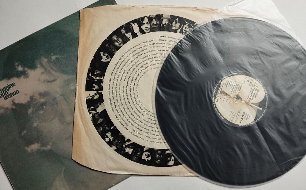 Винтажная виниловая пластинка LP John Lennon Imagine (UK 1971)