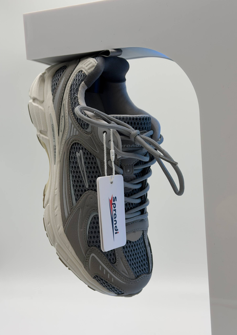 Женские кроссовки арт. 7W226C87-2 цвет "серый/светло-серый"