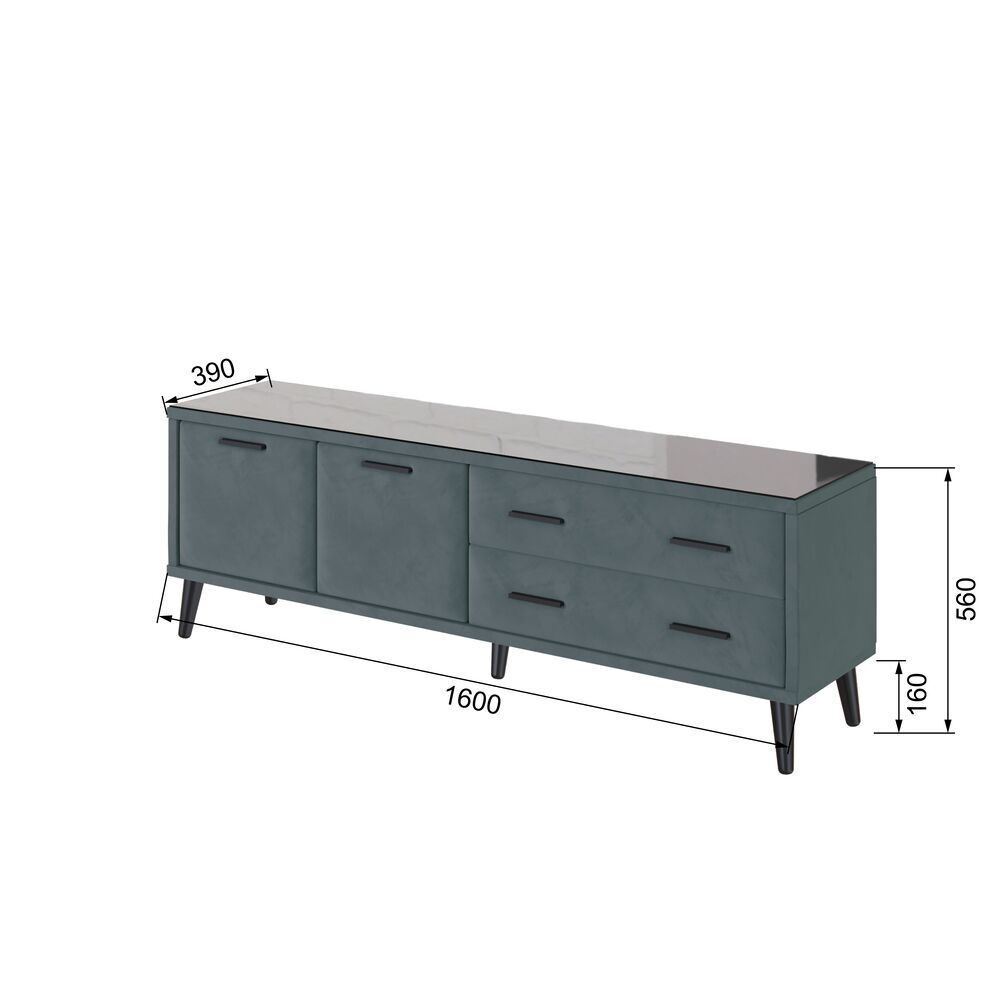 Тумба ТВ Виго 1,6, Серый