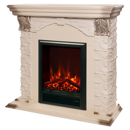 Каминокомплект Real Flame Dublin Lux WT с очагом Eugene