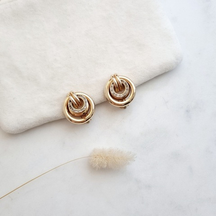 Клипсы с кристаллами