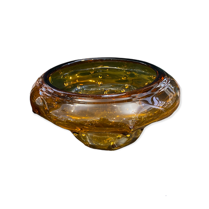 Чаша Power янтарная 50 см, муранское стекло