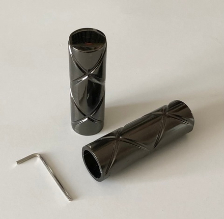 Наконечники Цилиндр для кованых карнизов d19, цвет черный никель