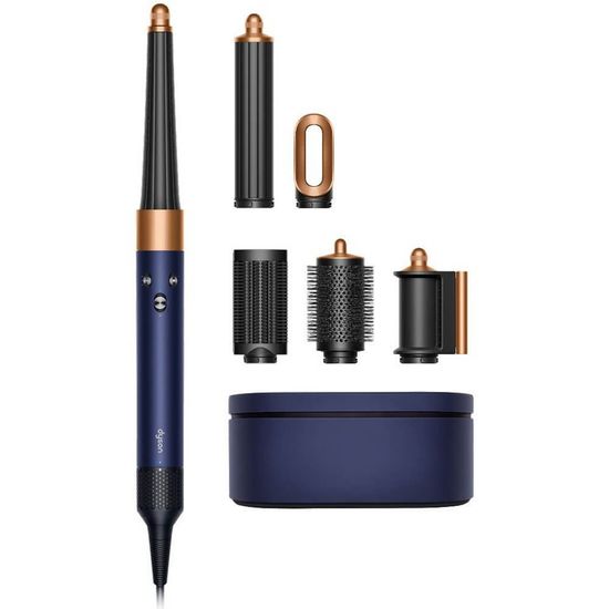 Стайлер Dyson Airwrap i.d. Long HS08 Straight+Wavy, синий/медный (Prussian Blue/Copper)