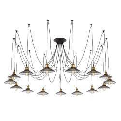 Citilux Эдисон CL451151 Люстра паук Венге Бронза