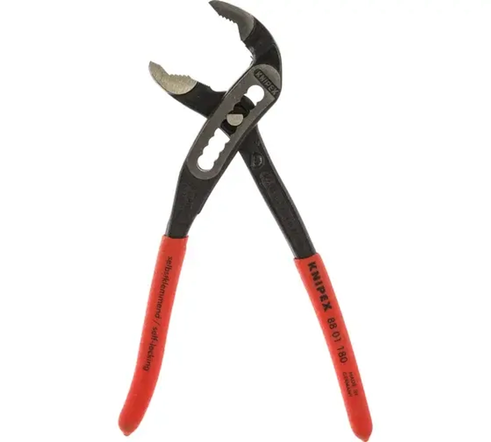 KNIPEX ALLIGATOR клещи переставные, 42 мм (1 1/2"), под ключ 36 мм, 180 мм, серые, 1К ручки, шт