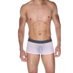 Мужские трусы хипсы белые полупрозрачные La Blinque LB15508