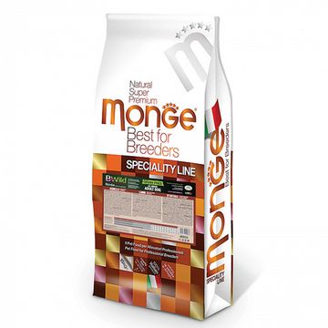 Monge Dog PFB BWild GRAIN FREE беззерновой корм из мяса ягненка для взрослых собак всех пород 15 кг