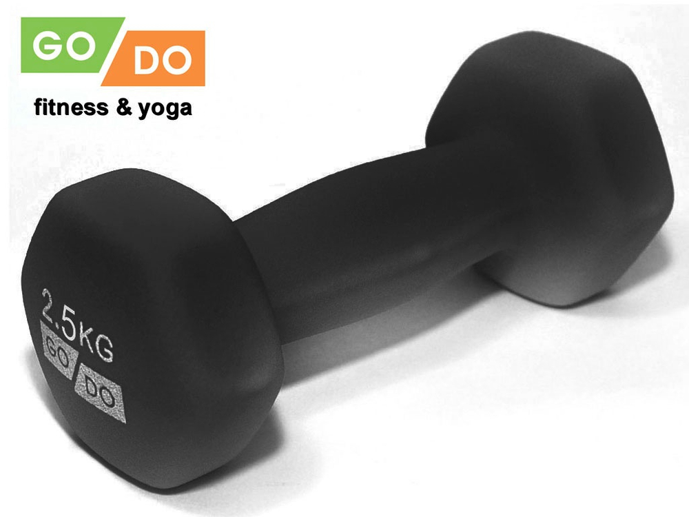 Гантель матовая в неопреновой оболочке GO DO