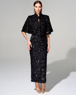 Укороченный кейп из премиального твида