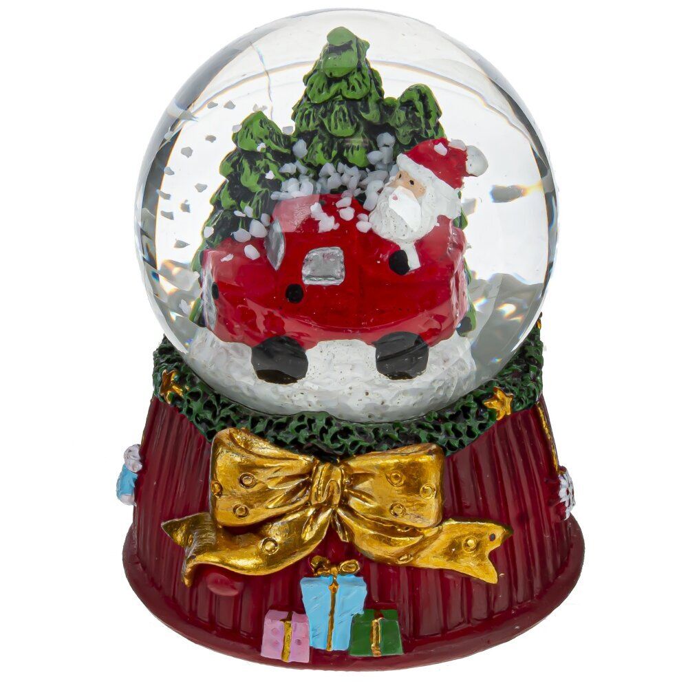 GAEM Фигурка декор в стекл шаре "Дед Мороз", D 4.5 см, L5 W5 H6 см, 4в.
