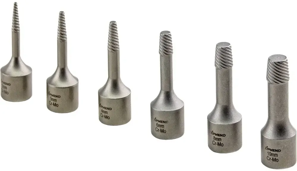 Набор экстракторов для извлечения сломанного крепежа, 6пр. CR-MO